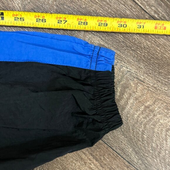 VTG Reebok Track Jacket Women's Large Black Nylon Windbreaker Colorblock 90s - Picture 11 of 11